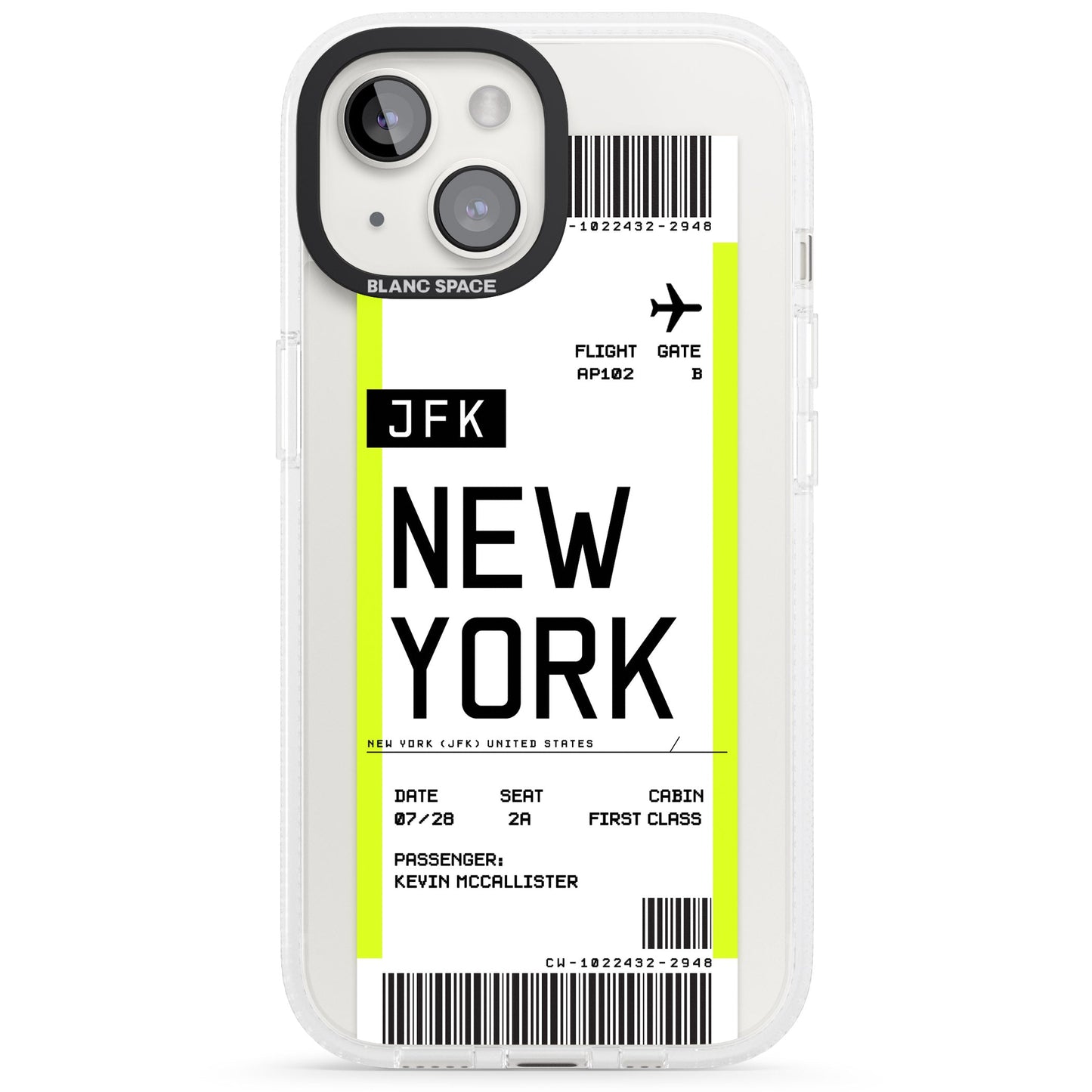 Personalised New York Boarding Pass