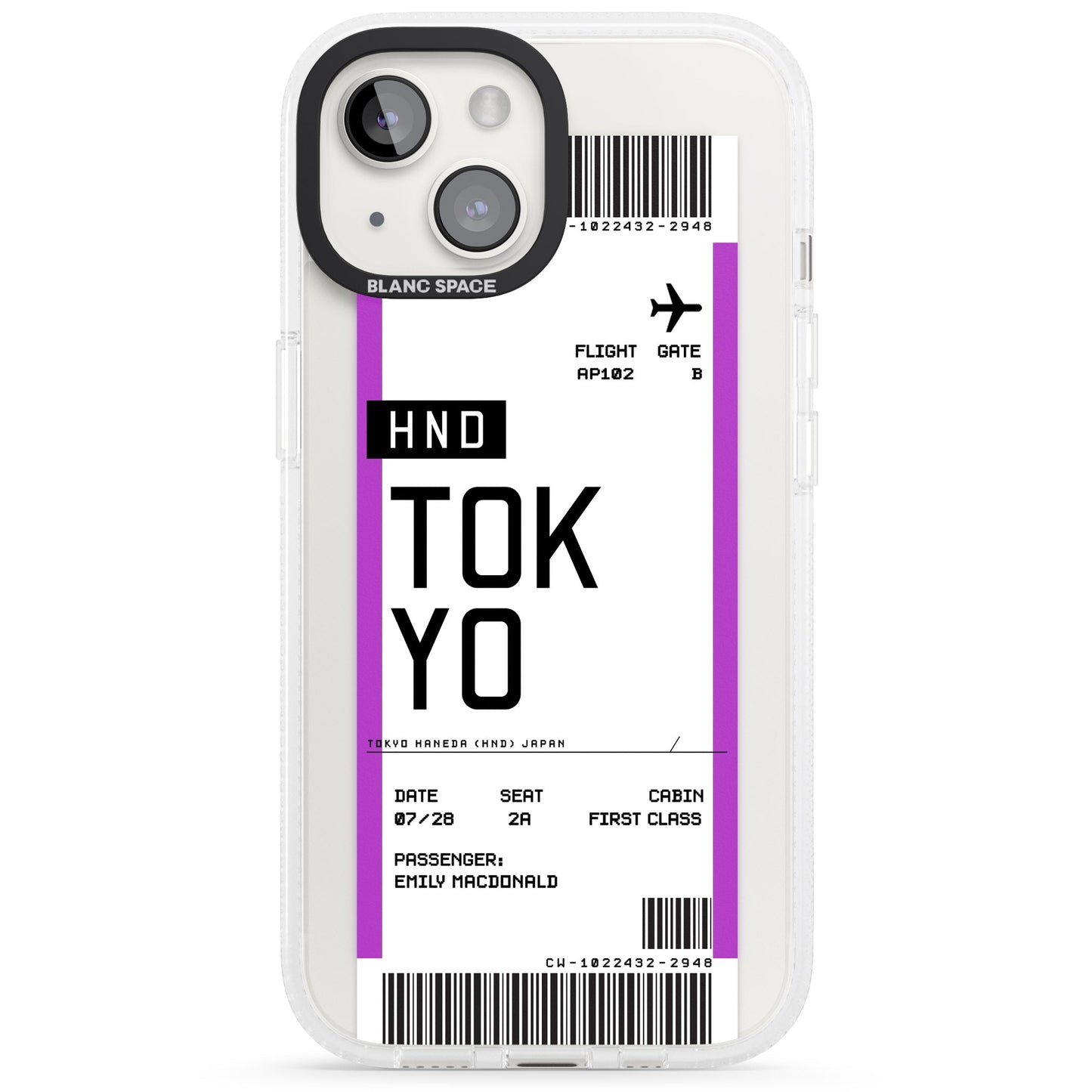 Personalised Tokyo Boarding Pass