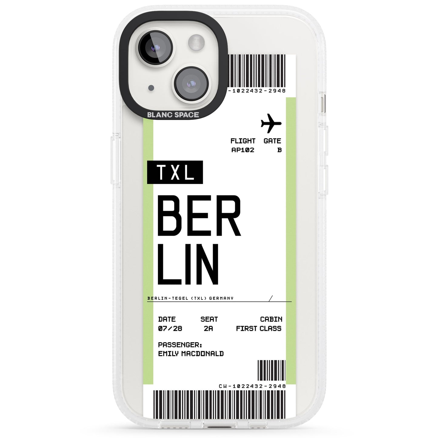 Personalised Berlin Boarding Pass