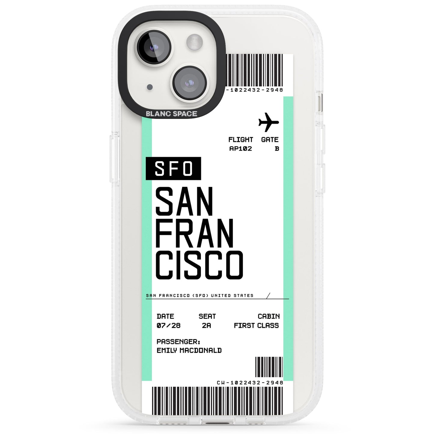 Personalised San Francisco Boarding Pass