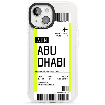 Personalised Abu Dhabi Boarding Pass
