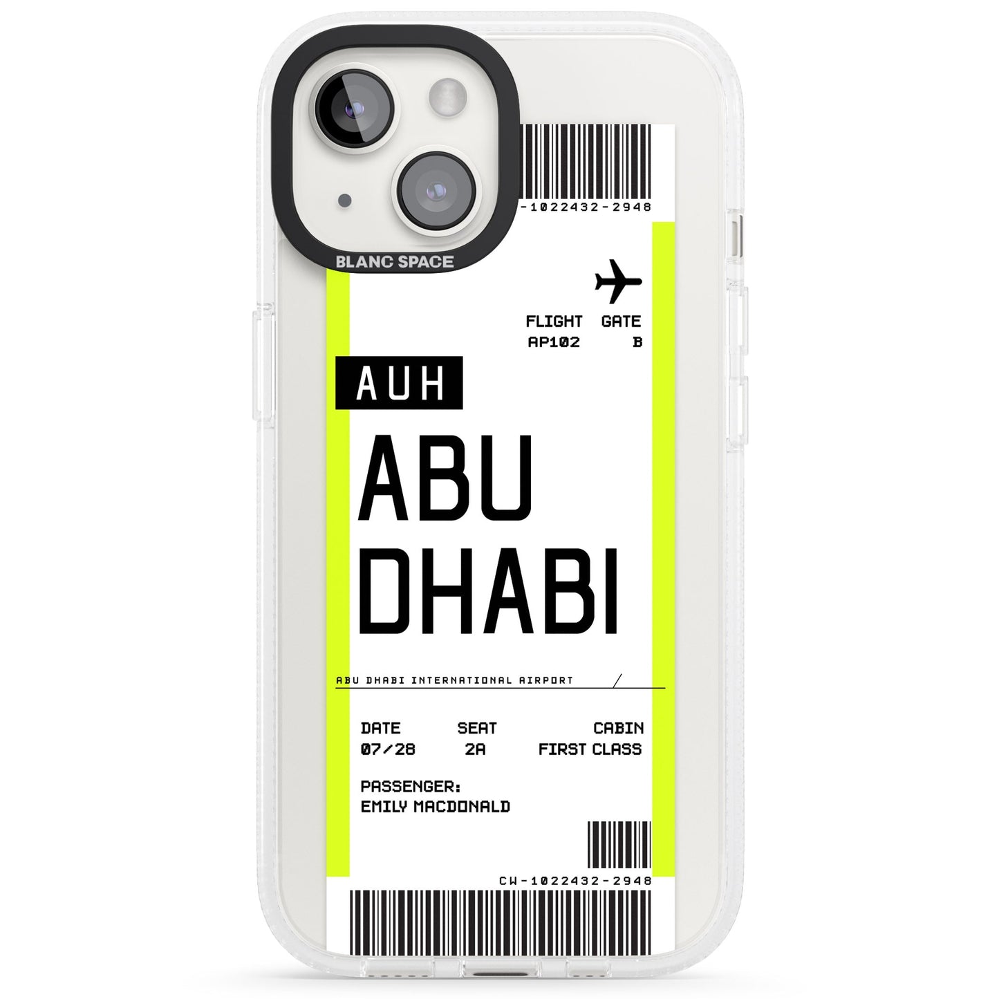 Personalised Abu Dhabi Boarding Pass