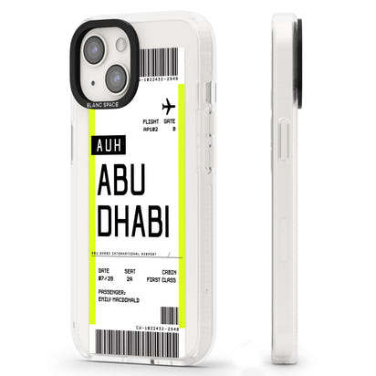 Personalised Abu Dhabi Boarding Pass
