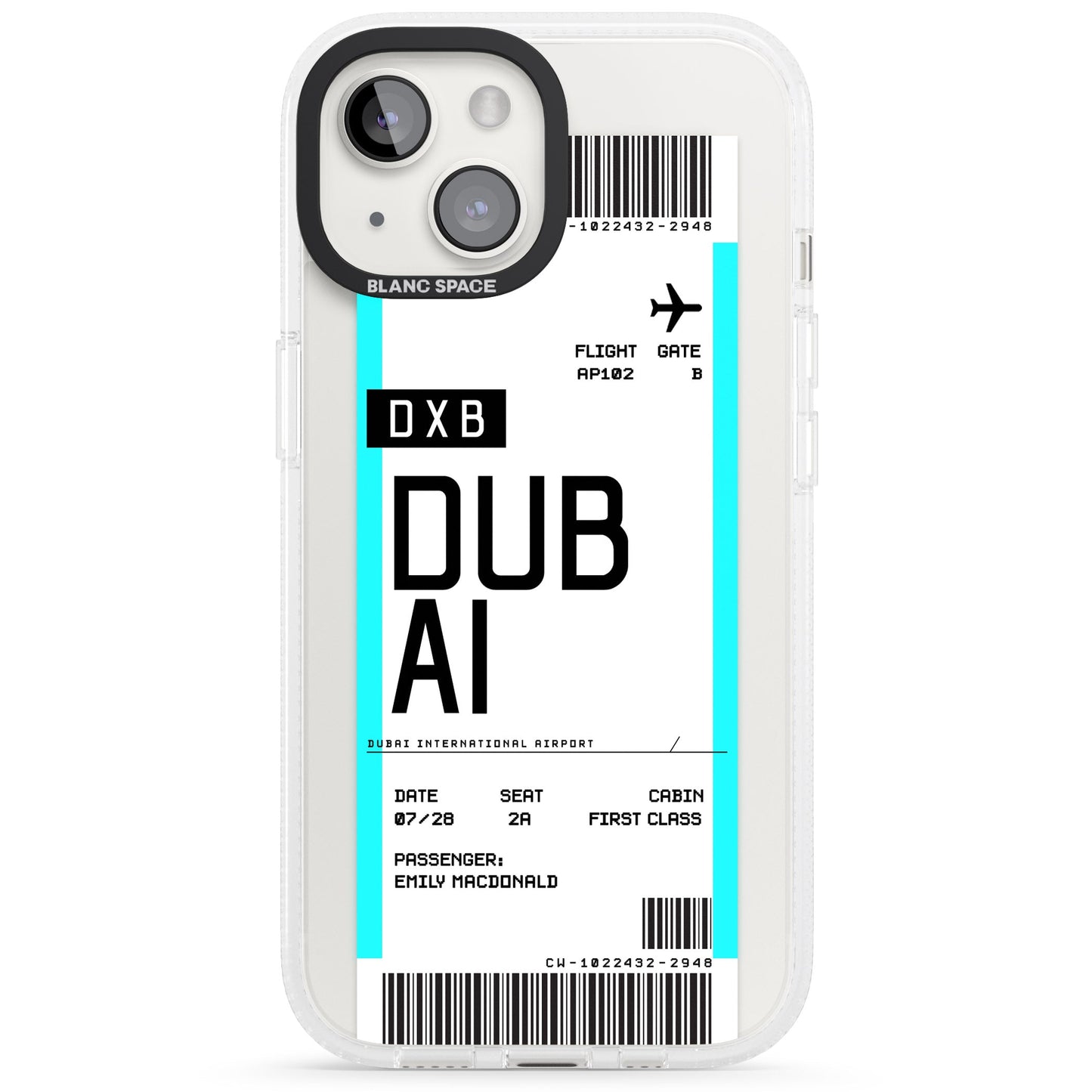 Personalised Dubai Boarding Pass
