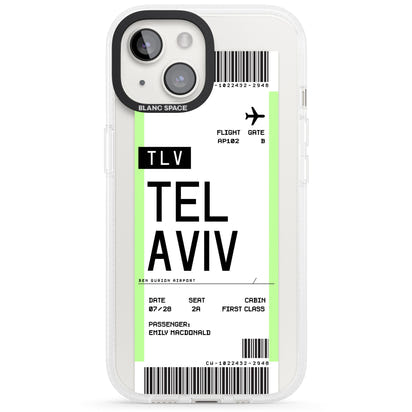 Personalisierte Bordkarte für Tel Aviv