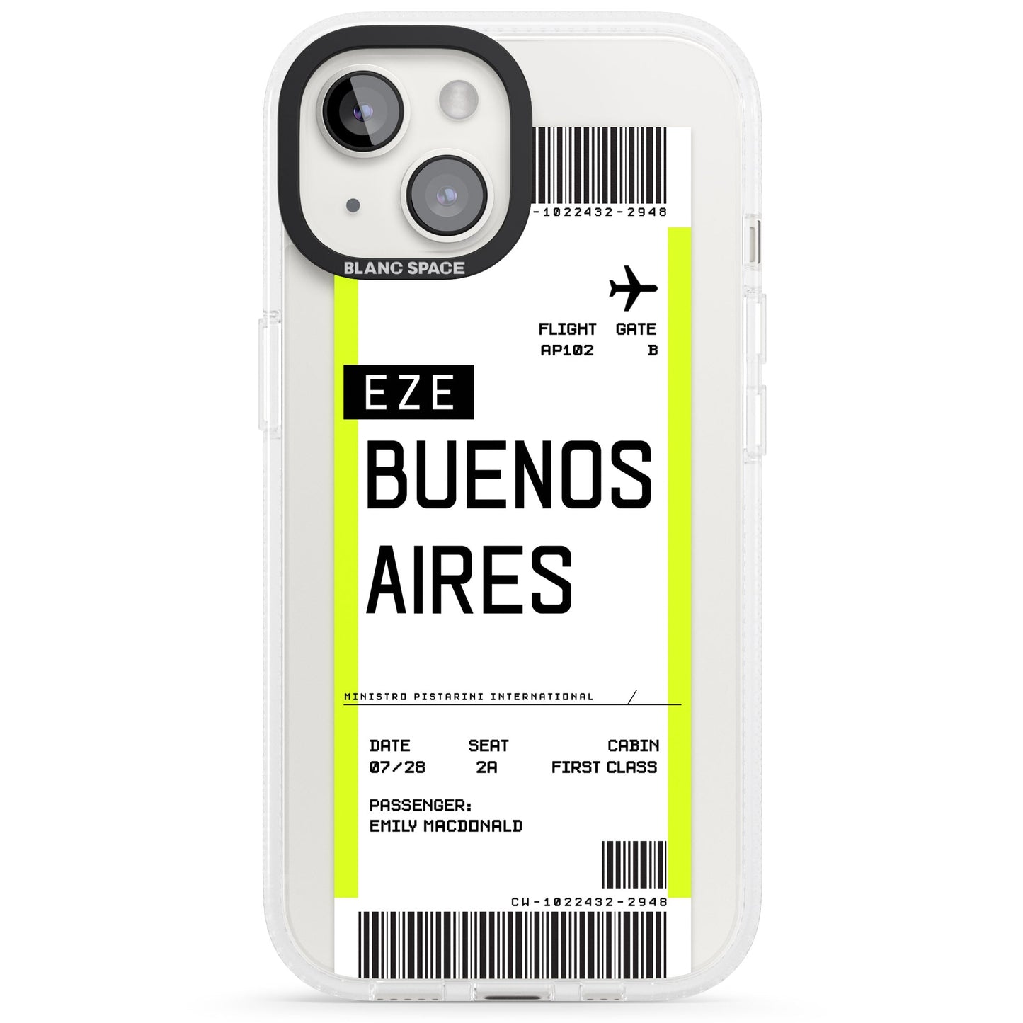 Personalised Buenos Aires Boarding Pass