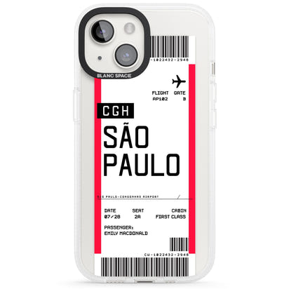 Personalisierte Bordkarte für São Paulo