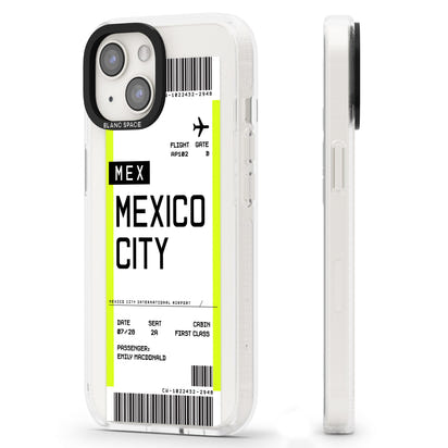 Carte d'embarquement personnalisée pour Mexico