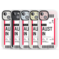 Personalised Austin Boarding Pass
