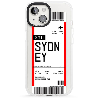 Personalised Sydney Boarding Pass