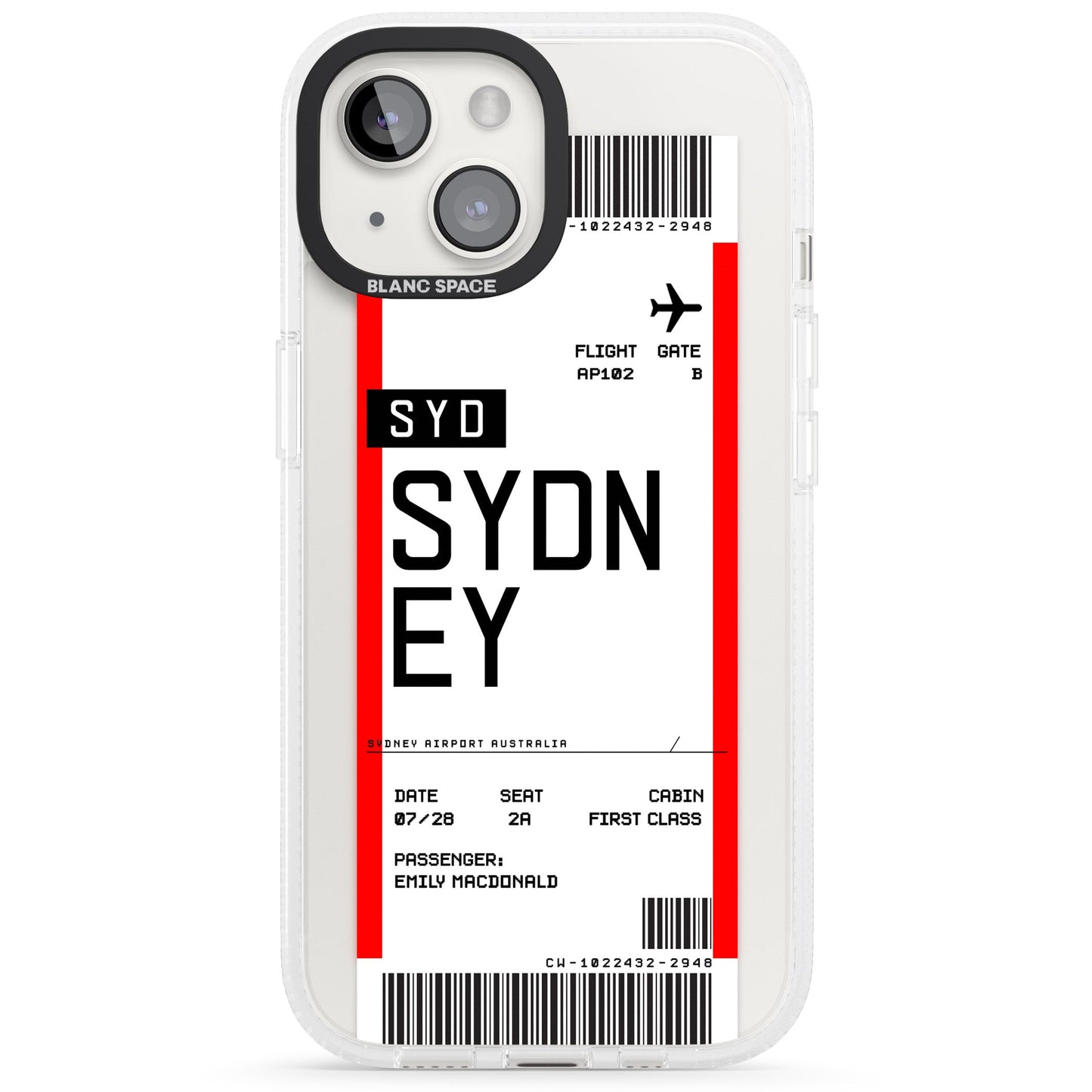Personalised Sydney Boarding Pass