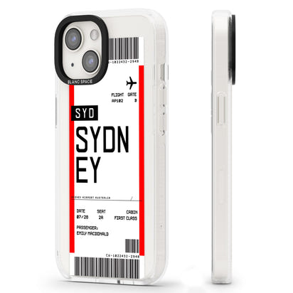 Personalised Sydney Boarding Pass