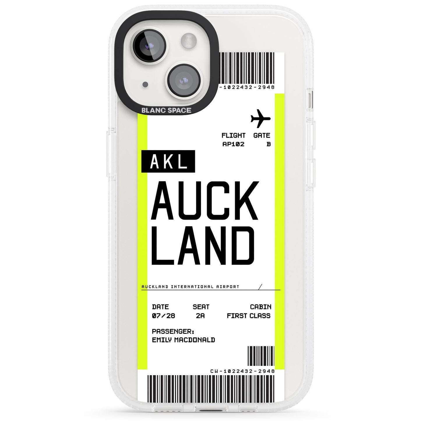 Personalised Auckland Boarding Pass