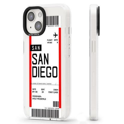 Personalised San Diego Boarding Pass