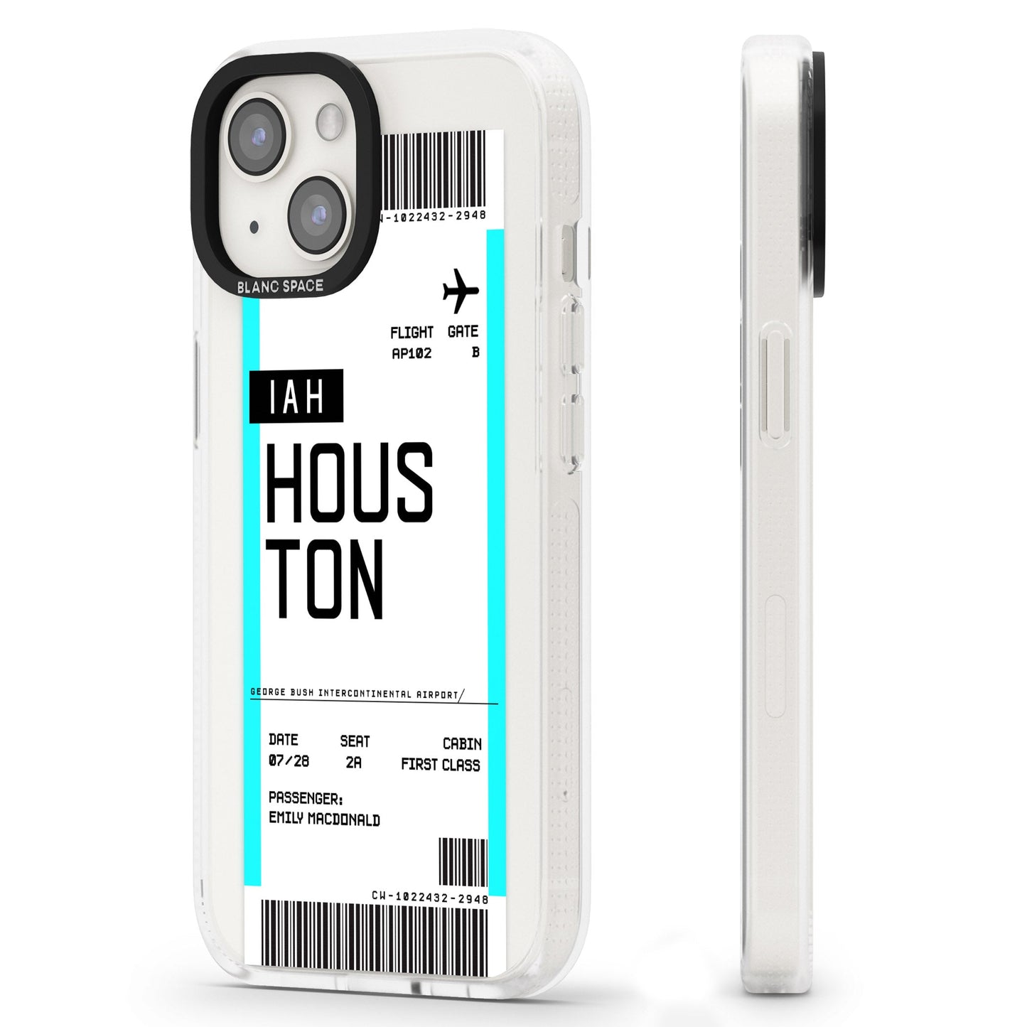 Personalised Houston Boarding Pass