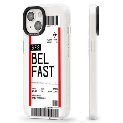 Personalised Belfast Boarding Pass