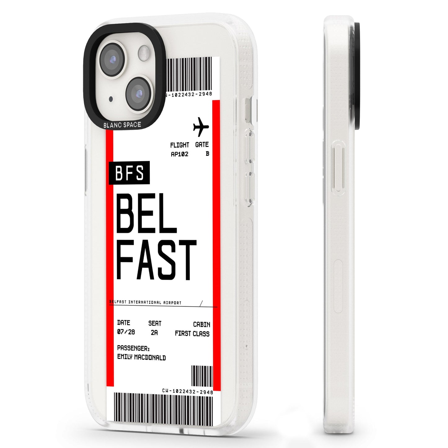 Personalised Belfast Boarding Pass