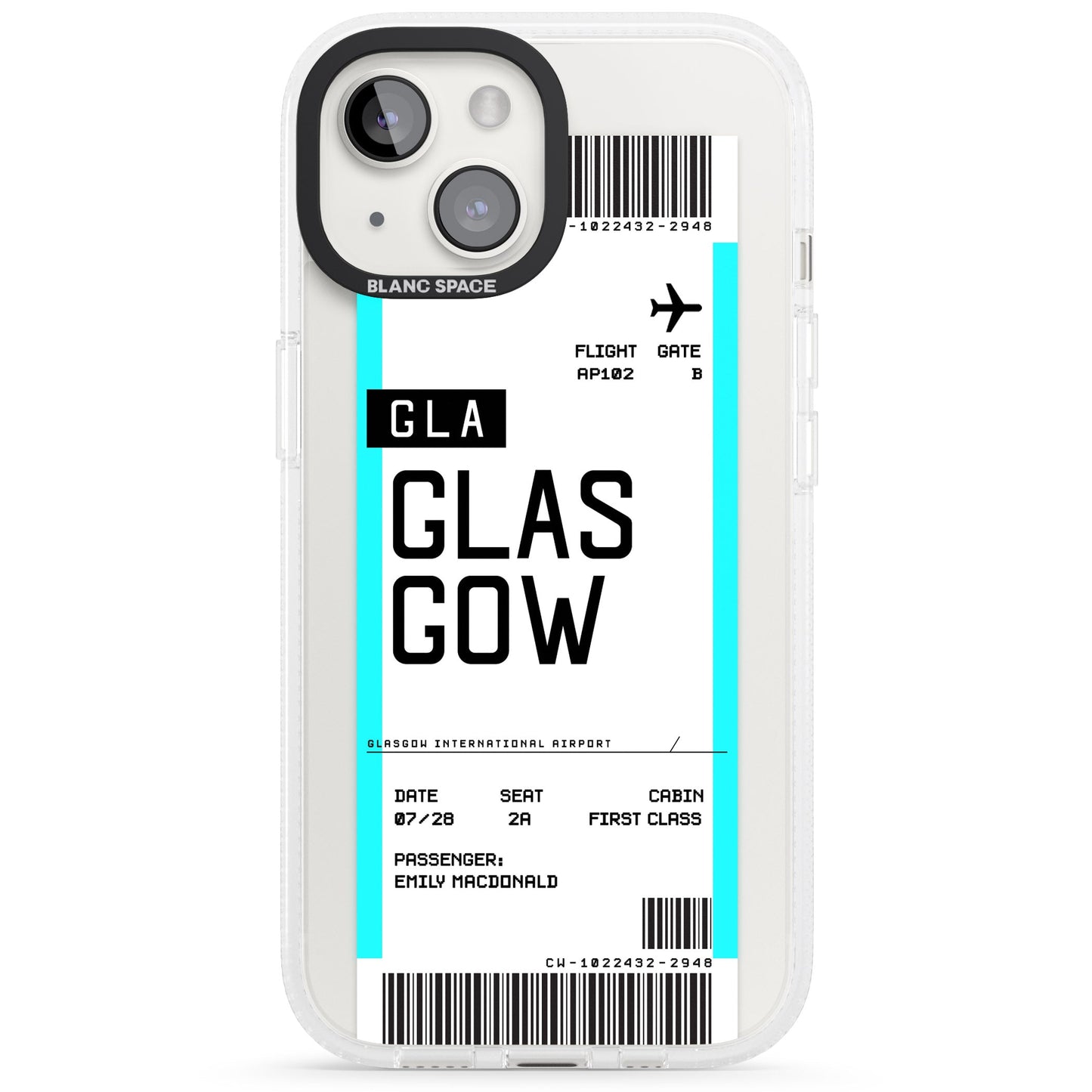Personalised Glasgow Boarding Pass
