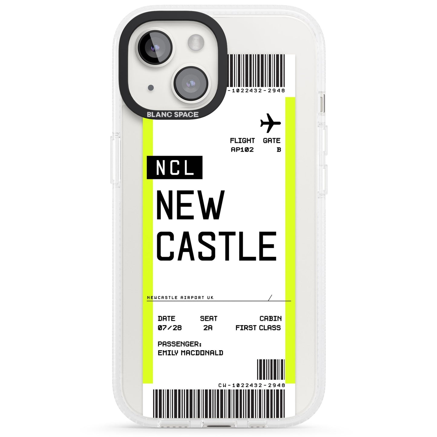 Personalised Newcastle Boarding Pass