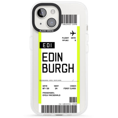 Personalised Edinburgh Boarding Pass