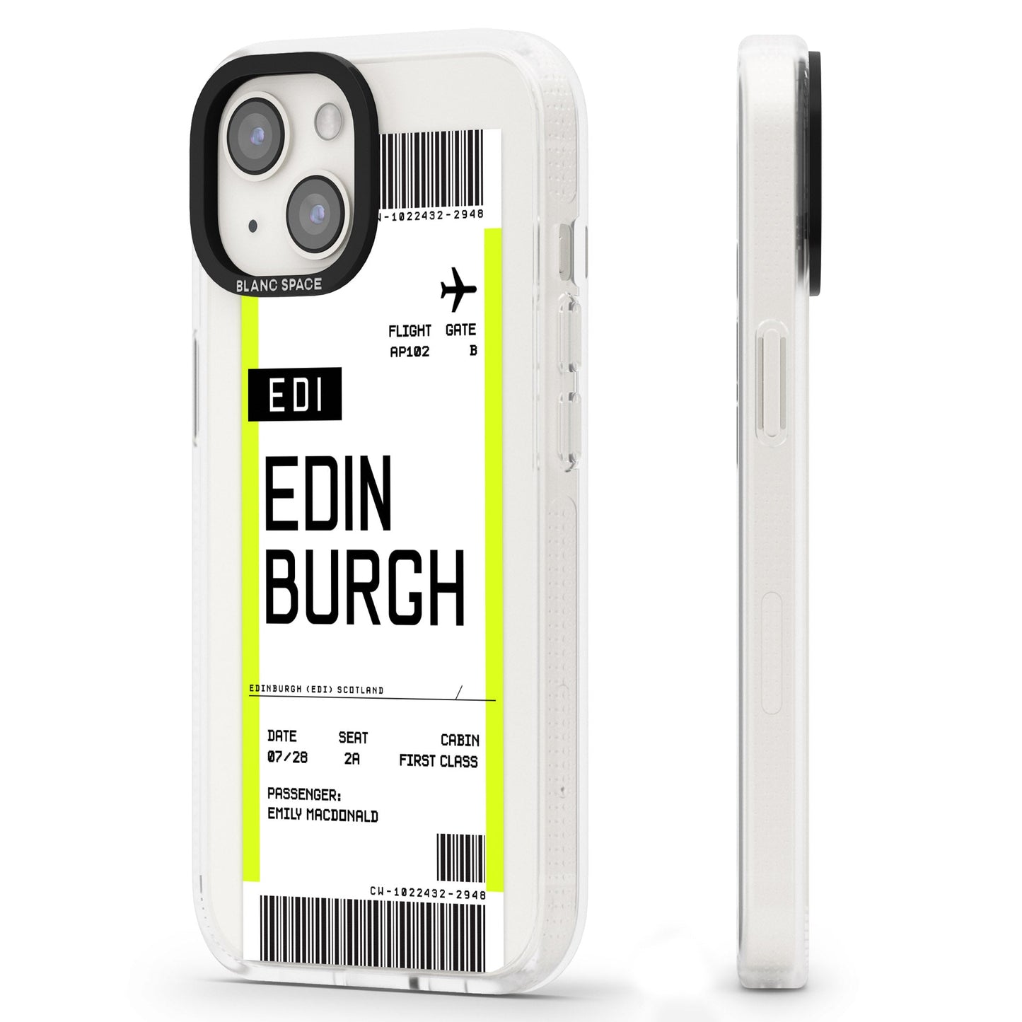 Personalised Edinburgh Boarding Pass