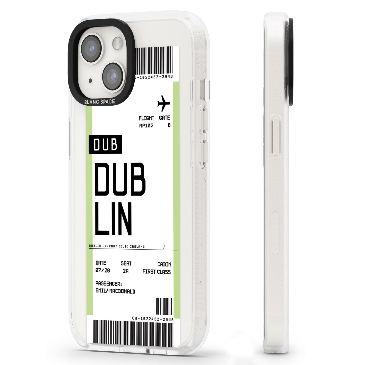 Personalised Dublin Boarding Pass
