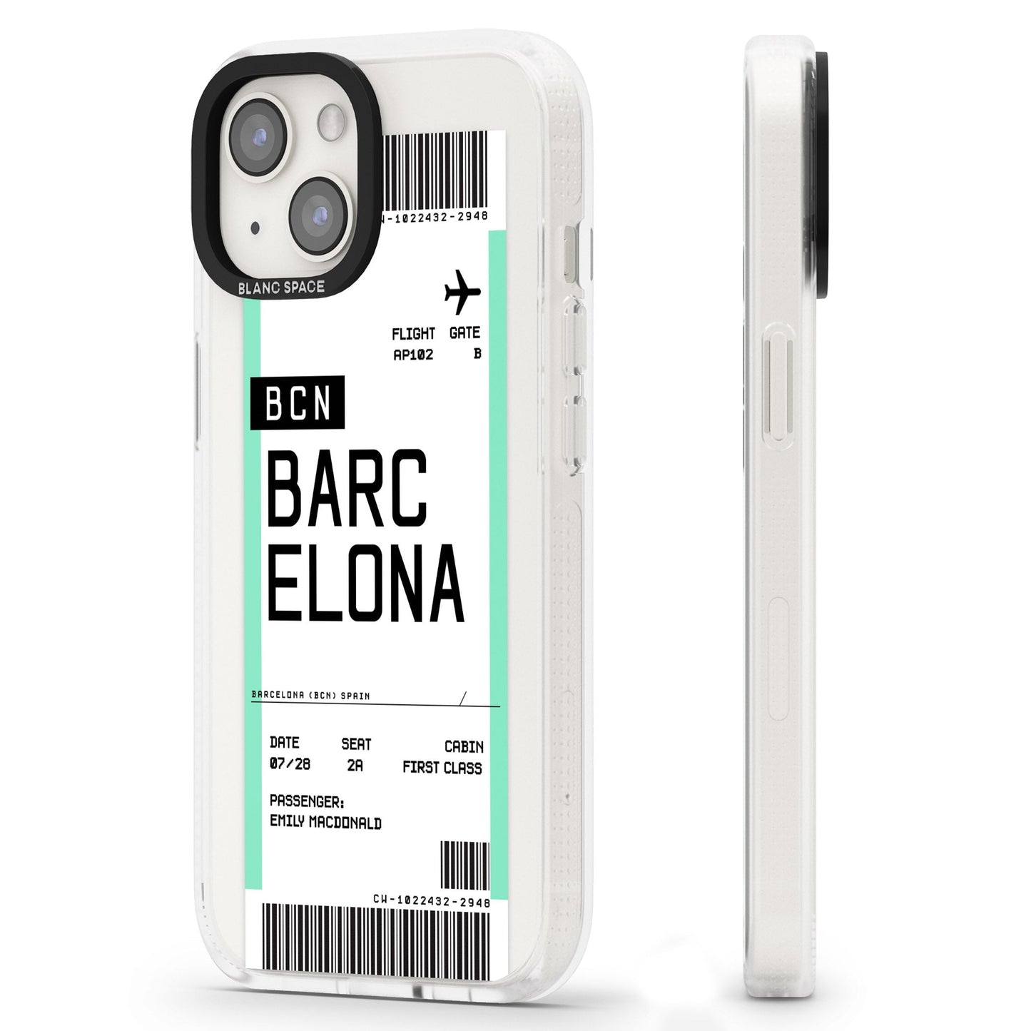 Personalised Barcelona Boarding Pass