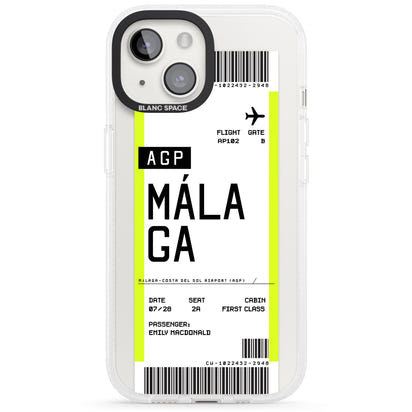 Personalised Málaga Boarding Pass