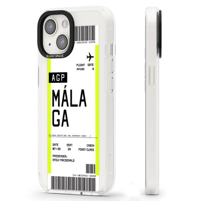 Personalised Málaga Boarding Pass
