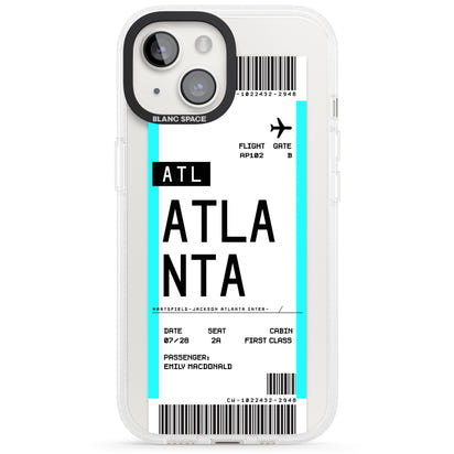 Personalisierte Atlanta-Bordkarte