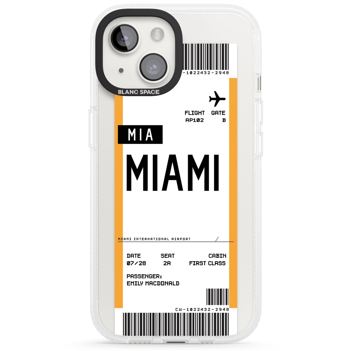 Personalised Miami Boarding Pass