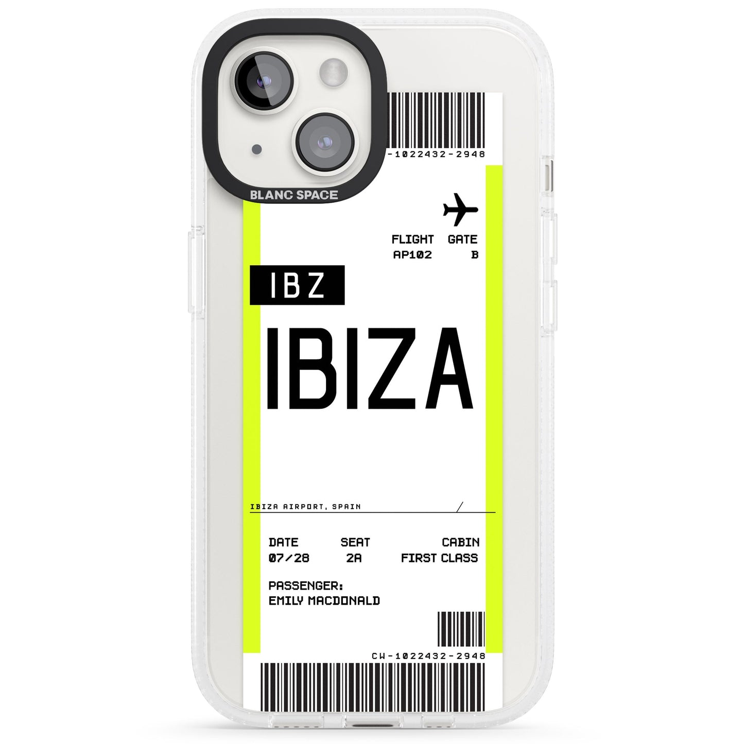 Personalised Ibiza Boarding Pass