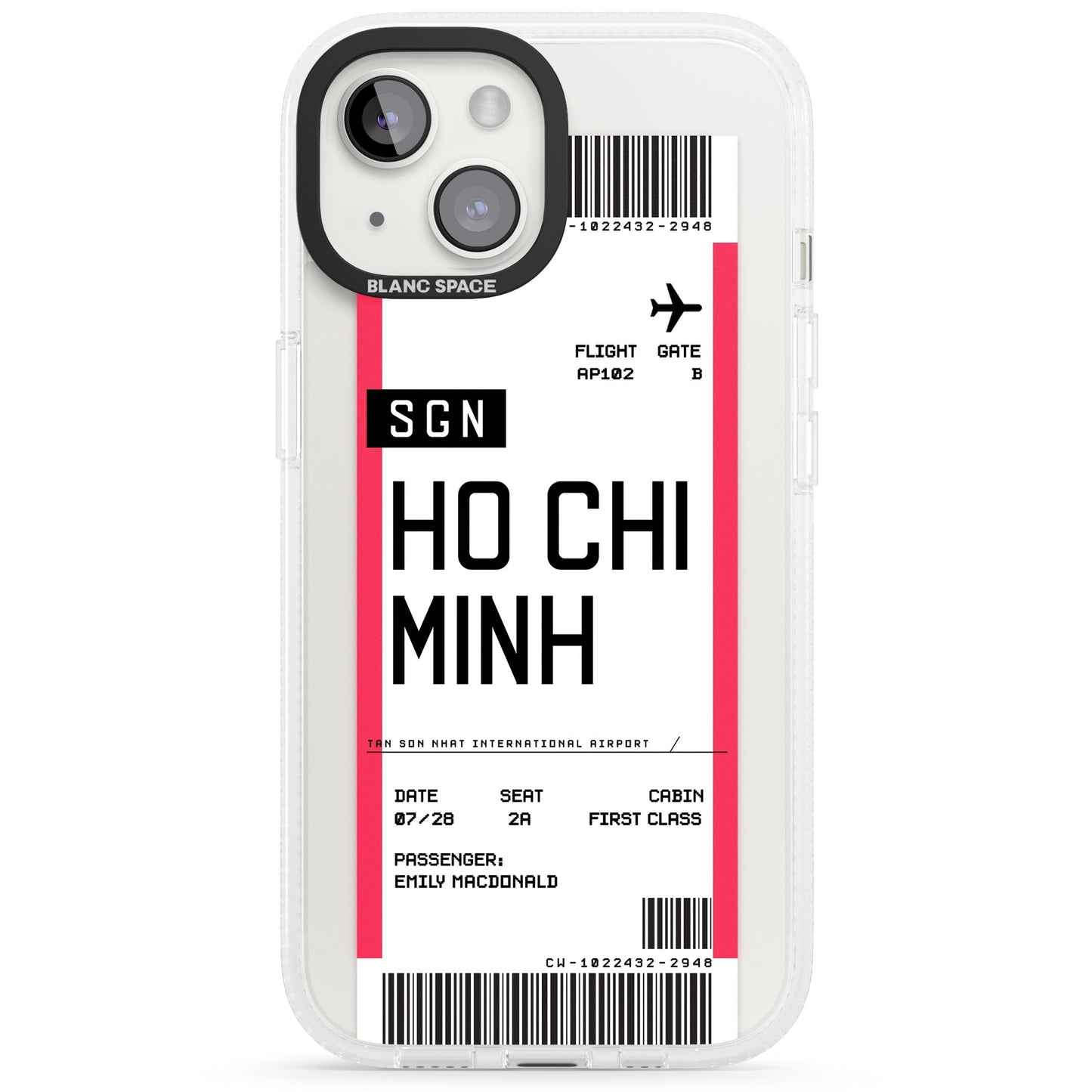Personalised Ho Chi Minh Boarding Pass