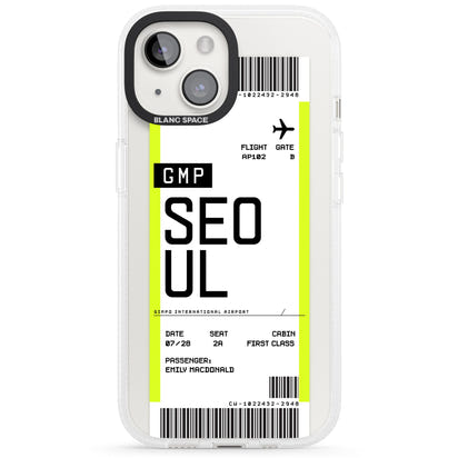 Personalised Seoul Boarding Pass