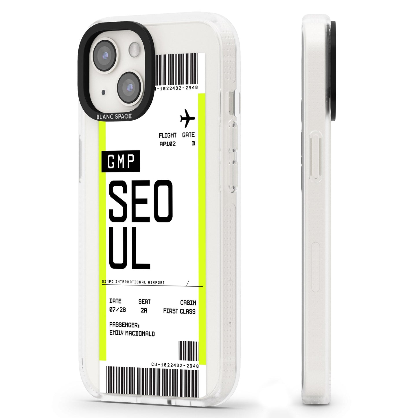 Personalised Seoul Boarding Pass