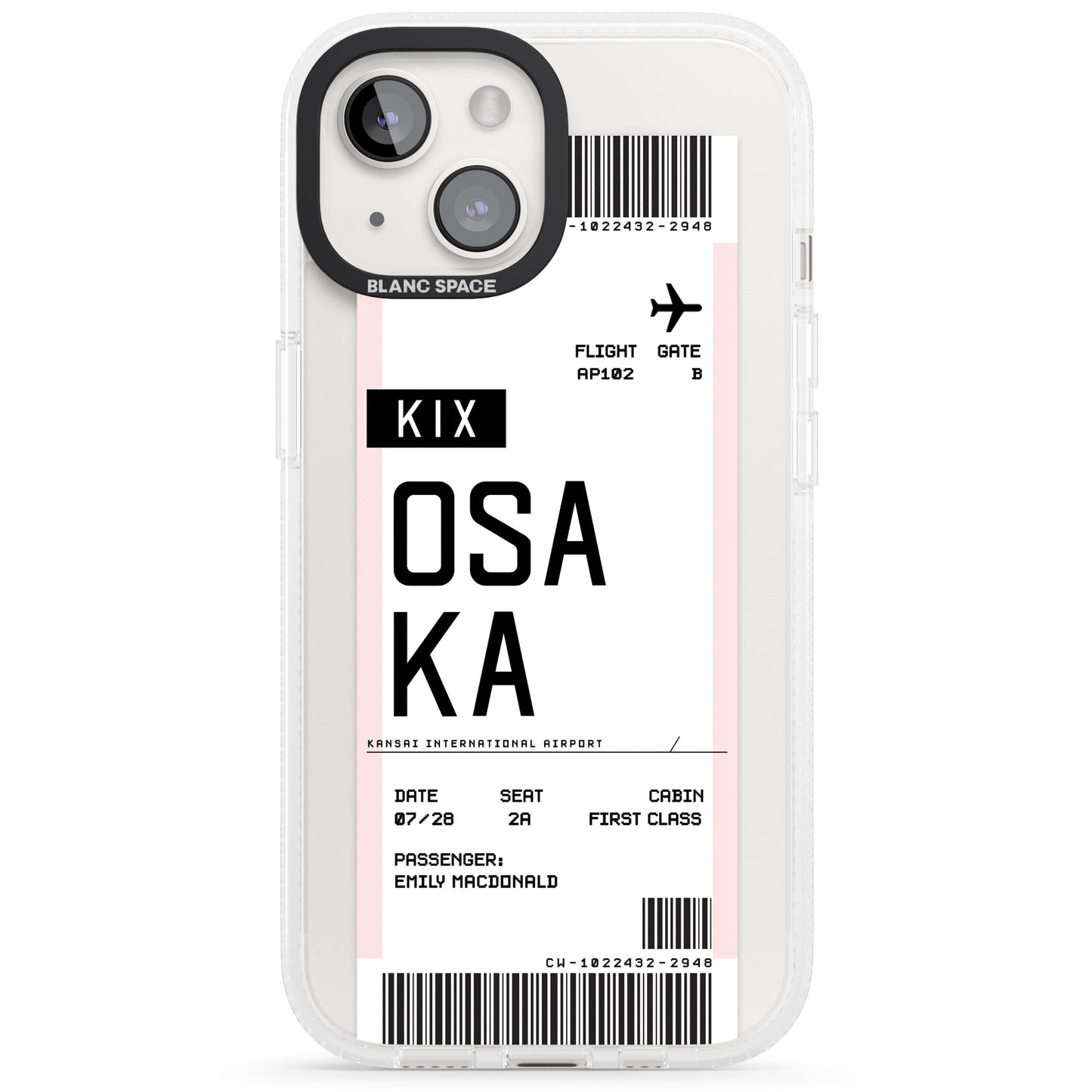 Personalised Osaka Boarding Pass