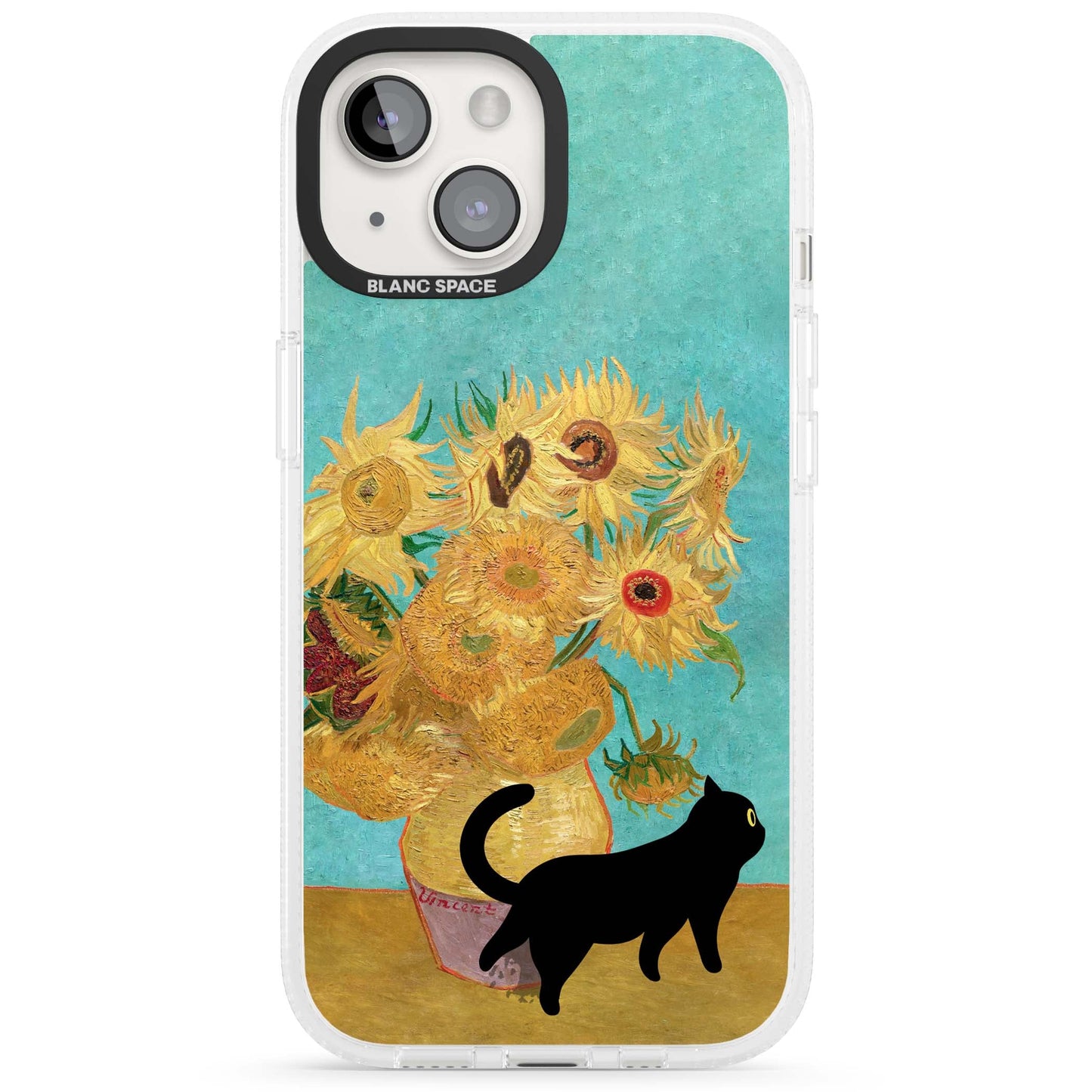 Cat with Van Gogh's Sunflowers