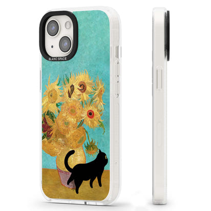 Cat with Van Gogh's Sunflowers