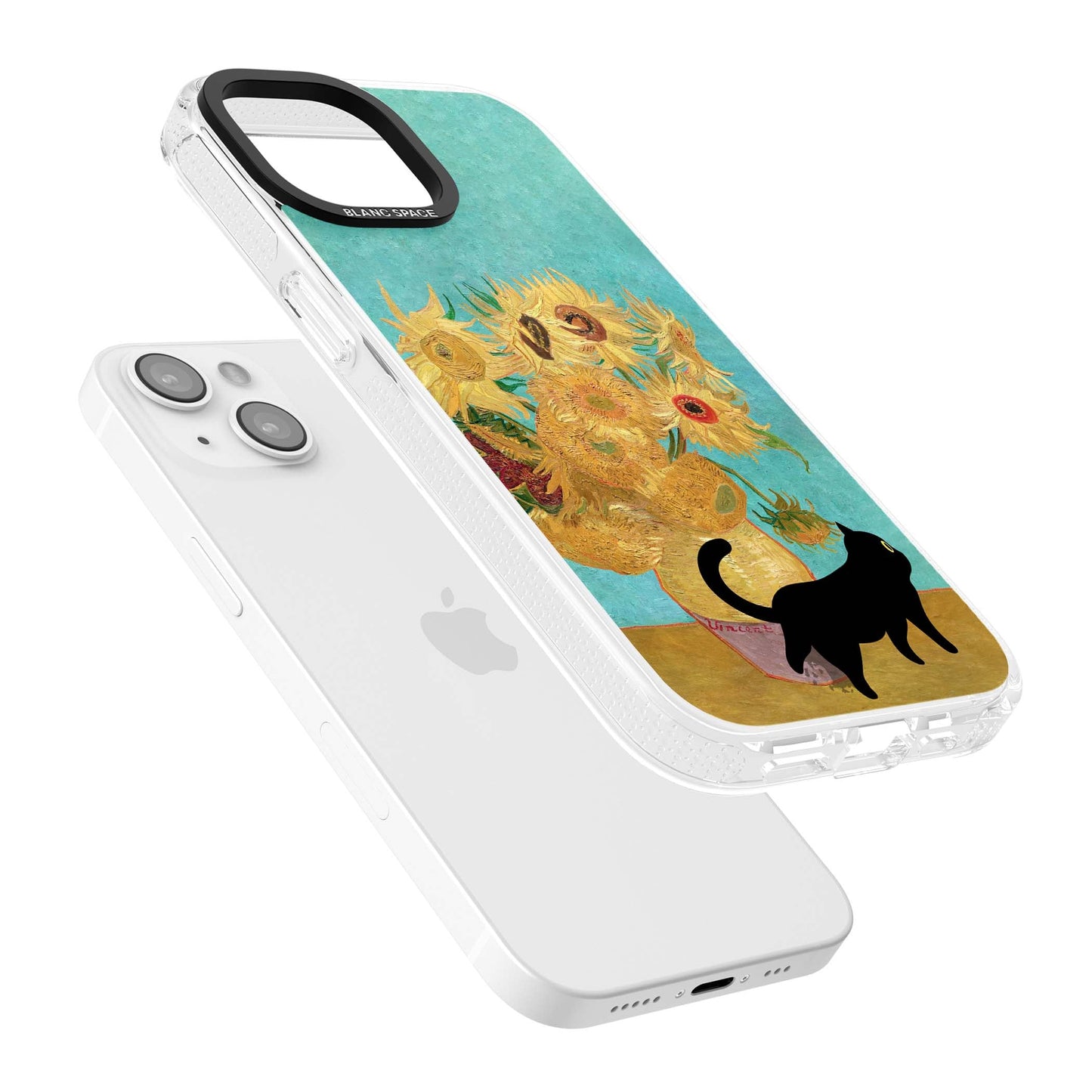 Cat with Van Gogh's Sunflowers