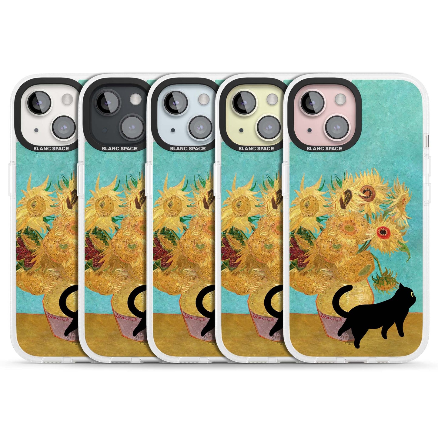 Cat with Van Gogh's Sunflowers