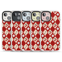 Vintage Cherry Diamond Pattern