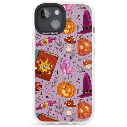 Witchy Cartoon Halloween Pattern