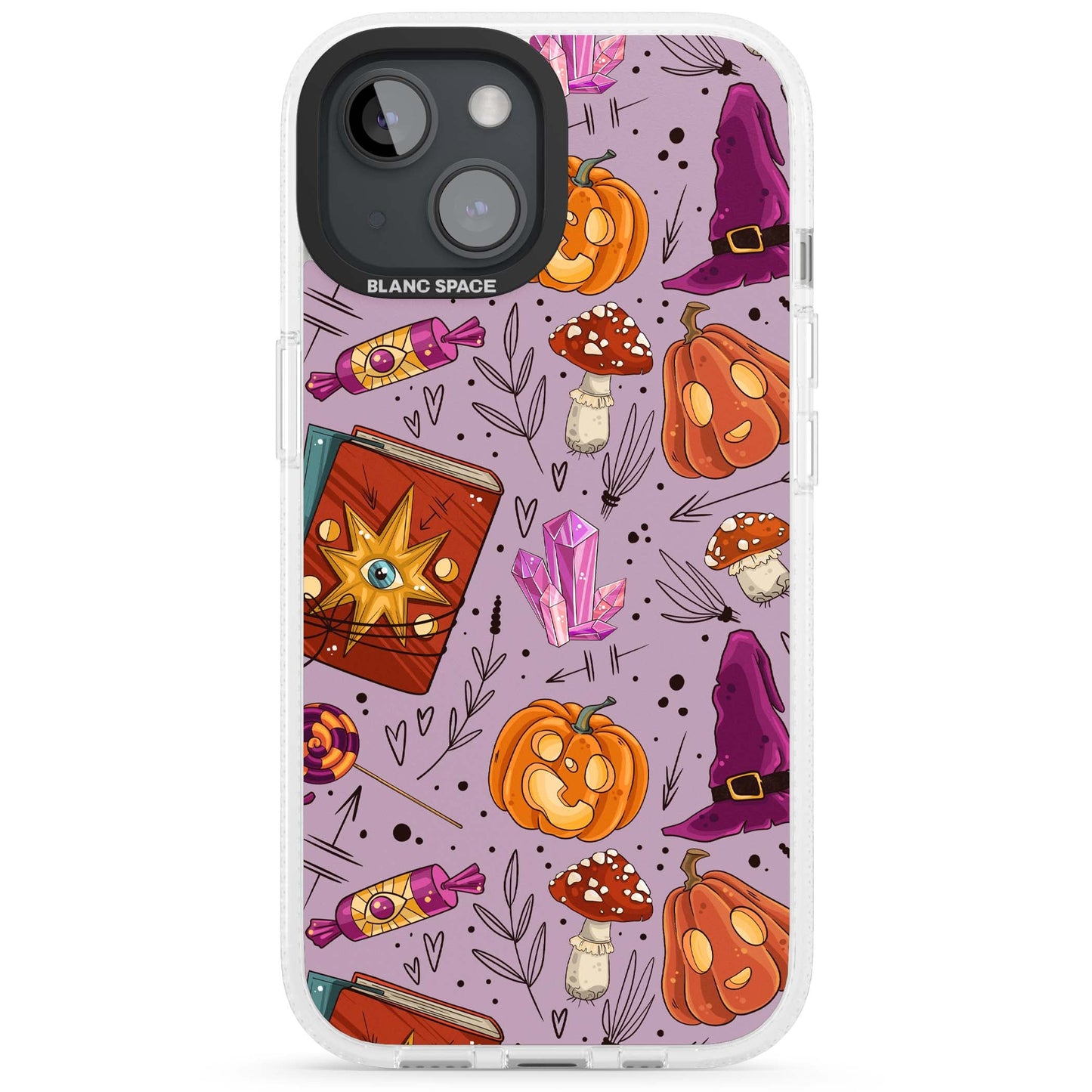 Witchy Cartoon Halloween Pattern