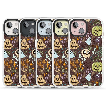 Goblincore Cartoon Halloween Pattern