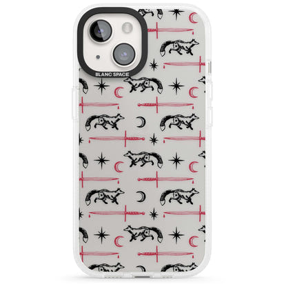 Motif renard et lame