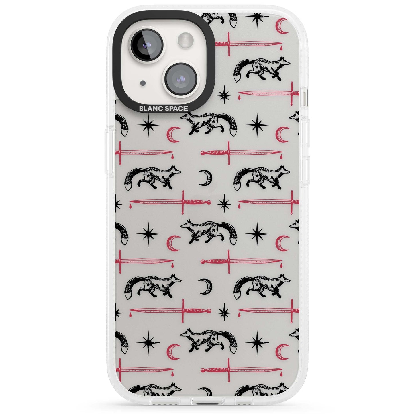 Motif renard et lame