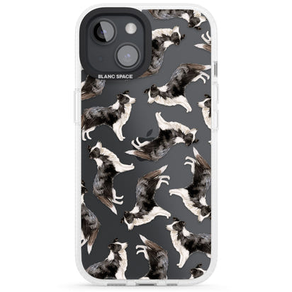 Border Collie Pattern Watercolour