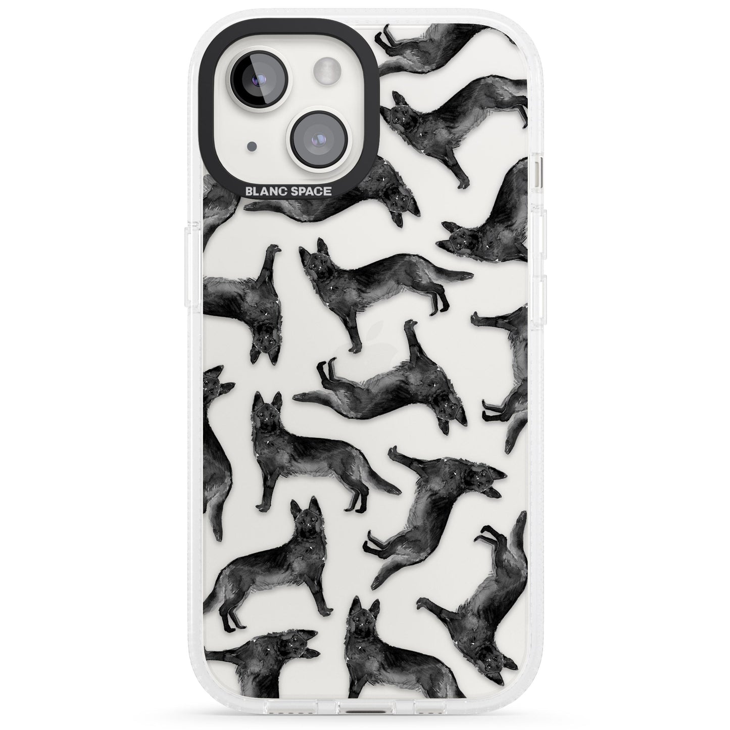 German Shepherd Pattern Black