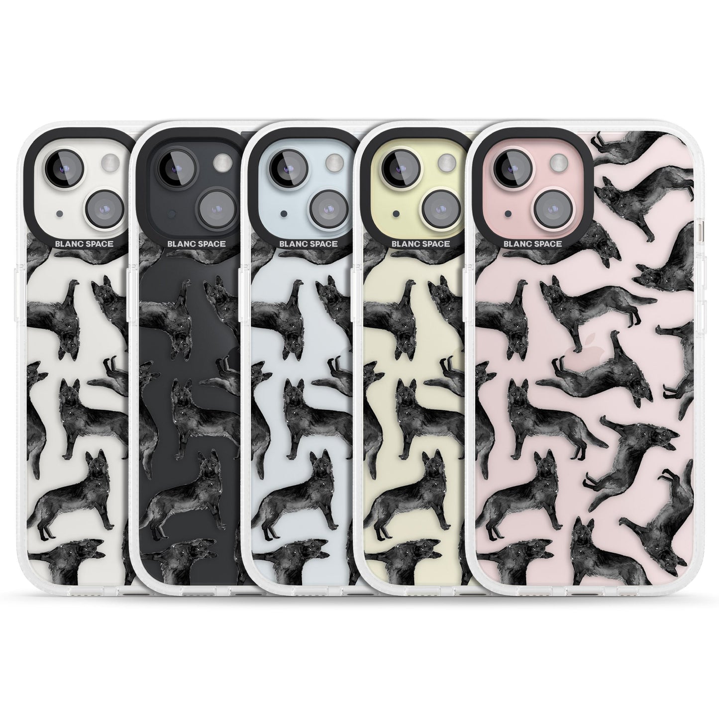 German Shepherd Pattern Black
