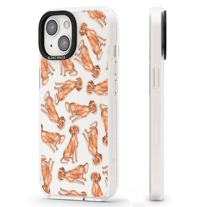 Hungarian Vizsla Watercolor Pattern